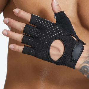 Guantes Deportivos de Neopreno Rosa y Negro Harry Johnson, Medios Dedos, Transpirables, con Acolchado de Gel y Cierre de Velcro para Levantamiento de Pesas - Product Image 6