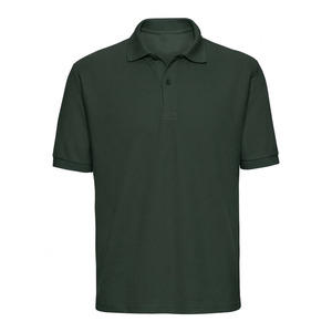 Polo Homme Personnalisé avec Logo, T-shirt de Golf en Piqué Lourd, Respirant, Décontracté, Uni, Vert Foncé, Coupe Oversize - Product Image 2