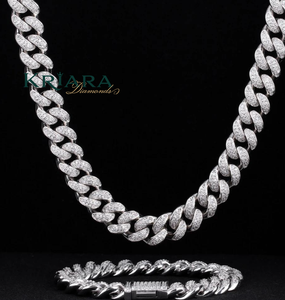 Collar de Cadena Cubana Chapado en Oro para Hombre, Plata S925, con Cierre de Diamantes Cultivados en Laboratorio, Estilo Hiphop, Joyería para Uso Diario - Product Image 4