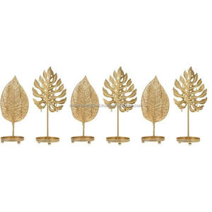 Chandelier géométrique européen en fil métallique, porte-bougie en fer, ensemble de bougeoirs en maille, décoration de la maison, chandelier de centre de mariage - Product Image 2