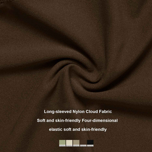 Ensemble de yoga 2 pièces personnalisé avec logo OEM pour femme : haut court à manches longues et col rond, pantalon de survêtement large – Tenue de sport et de gym - Product Image 5