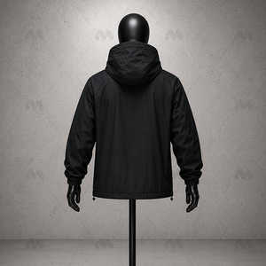 Veste coupe-vent imperméable à capuche pour homme, respirante, légère, vêtements d'extérieur, logo personnalisé, service OEM - Product Image 4