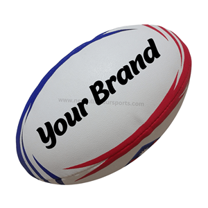 Ballon de rugby d'entraînement de taille 5 imprimé personnalisé de haute qualité en PVC cousu à la main ISO 9001 certifié qualité des matchs professionnels - Product Image 6