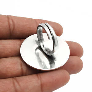 Anillo Vintage de Plata de Ley 925, Hecho a Mano, Estilo Bohemio, con Perla Redonda Brillante, Joyería para Mujer al por Mayor - Product Image 2
