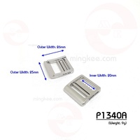 Petit fabricant de Hong Kong, meilleure mode, alliage de Zinc réglable, 20mm, pièces de sac en métal, accessoires, boucle d'échelle