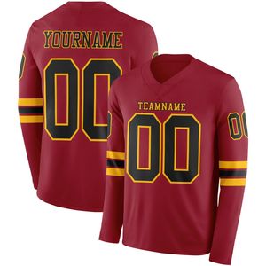 Camiseta de Fútbol Personalizada para Hombre, Manga Larga, Spandex/Poliéster, Malla Transpirable, Impresión por Transferencia de Calor/Digital/Bordado - Product Image 5