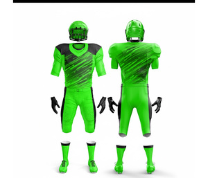 Uniforme de football américain personnalisé sublimé respirant |   Ensemble de football avec maillot et pantalon |   Vêtements de sport en polyester respirant - Product Image 1