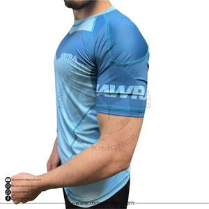 Camiseta Deportiva Mawra Rashguard de Alta Calidad, Diseño Personalizado, Ecológica, UPF50+, con Paneles Ventilados, Compresión, Manga Corta, Unisex, para Gimnasio y Combate - Product Image 4
