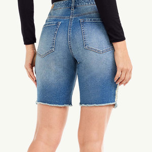 Shorts de Mezclilla Elásticos para Mujer, Venta al Por Mayor, Súper Suaves, Ajuste Elástico, Shorts de Jean para Dama, Personalizados, OEM - Product Image 4