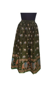 Simple Beautiful Design Rayon Animal Print A-Line <b>Chiffon</b> <b>Skirts</b> Natural Waist Eco-Friendly Breathable Casual Wear for Women - Product Image 3
