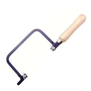 Cadre de scie professionnel fixe bleu avec poignée en bois 60 mm – Outil à main pour la fabrication de bijoux - Product Image 1