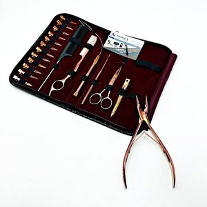 Kit d'outils d'extension de cheveux professionnel en acier inoxydable de qualité chirurgicale pince à perles multifonctionnelle en or rose sectionnement des cheveux - Product Image 1