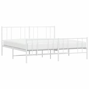 Base de Cama de Acero con Recubrimiento en Polvo Blanco de 72x84 Pulgadas, Camas Metálicas - Product Image 3