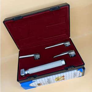 LAPA-737840-3-1 ชุดเครื่องมือส่องกล่องเสียงแบบมาตรฐาน มิลเลอร์ 3 ใบมีด 00-0-1 พร้อมด้ามจับสำหรับเด็ก ใบมีดสแตนเลสแบบใช้ซ้ำได้ - Product Image 2