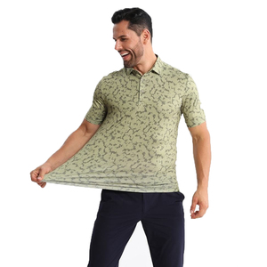 เสื้อโปโลแขนสั้นลายพรางสำหรับผู้ชาย แห้งเร็ว ผ้าถัก สวมใส่สบายๆ - Product Image 5