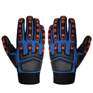 Guantes de Trabajo de Cuero Reforzados con Doble Palma, Guantes de Seguridad Industriales para Mecánicos y Constructores - Product Image 4