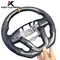 Volant sport personnalisé KBV pour Kia K3/K5, diamètre standard 35 mm, cuir, fibre de carbone, carbone forgé, fond plat