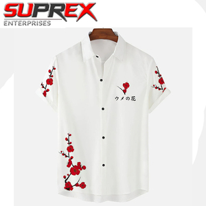 เสื้อเชิ้ตผู้ชายทรงหลวม ผ้าด็อบบี้ ระบายอากาศ แห้งเร็ว ไม่ยับ รักษ์โลก สำหรับฤดูใบไม้ร่วง สไตล์ลำลองและเป็นทางการ  รับผลิตตามแบบ ขายส่ง - Product Image 3