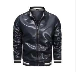 แจ็คเก็ตหนังผู้ชายระบายอากาศได้ดี ขนาดมาตรฐานยุโรป แฟชั่นสตรีท ปรับแต่งได้ ผลิตในปากีสถาน - Product Image 6