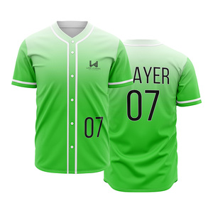 Camisetas de Béisbol Personalizadas para Hombre con Botones, Logotipo Frontal Personalizado, Nombre del Jugador, Impresión en Serigrafía, Secado Rápido, Transpirables, Antiolor - Product Image 4