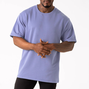 Vintage Streetwear Oversized Breathable Customizable T-Shirt for Men's Wear 100% Cotton Heavy Weight Plus Size 230 Gsm - Product Image 3