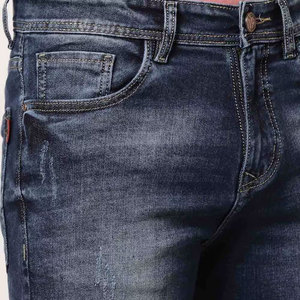Pantalones Cortos de Mezclilla para Hombre, Lavado a la Piedra, Corte Recto, Cintura Media, Algodón, Casuales, de Verano, con Bolsillos, Tejido Transpirable - Product Image 6