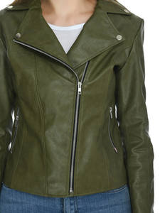 Chaqueta de Cuero Vacuno Auténtico Personalizada para Mujer, Corte Ajustado, Estilo Motero, Chaqueta de Cuero Genuino Suave, Chaqueta de Moda para Mujer, Ropa de Invierno - Product Image 2