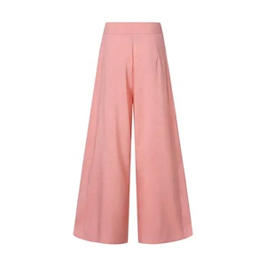 Women High Waist Wide Leg Pants Casual Loose Fit Trousers Breathable Soft Fabric Elegant <b>Flowy</b> Design Daily Wear Fashion - Product Image 5