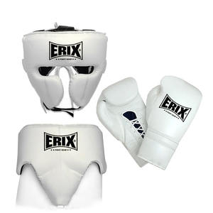 Ensemble de sparring professionnel haut de gamme, cuir véritable de haute qualité, logo personnalisé, marque personnalisée, équipement de boxe de protection - Product Image 2