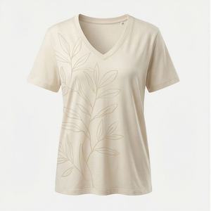 Nouveau T-shirt personnalisé pour femme – Léger, respirant, élégant, design personnalisé, couleur sur mesure, doux et tendance – Vente en gros - Product Image 1