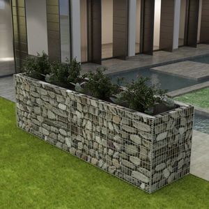 Cama elevada de acero Gabion 141,7 "x 35,4" x 39,4 "para flores y jardineras - Product Image 1