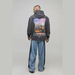 Sudadera con Capucha Extra Grande de Algodón Unisex para Invierno, Sudadera con Logotipo Personalizado y Bolsillo, Sudadera Urbana Ecológica para Hombre y Mujer - Product Image 2