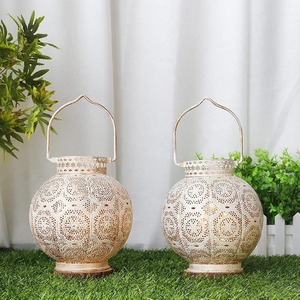 ชุดโคมไฟตกแต่งสไตล์โมเดิร์นฟาร์มเฮาส์ 2 ชิ้น โคมไฟโลหะสำหรับตกแต่งระเบียงหน้าบ้าน ห้องนั่งเล่น โคมไฟใส่เทียน - Product Image 6