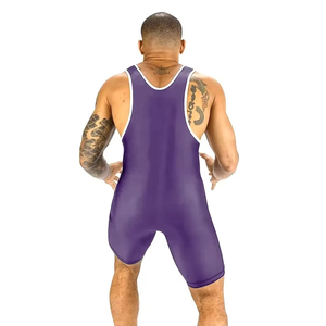 Latest Design High Quality 100% Polyester Customizable <b>Wrestling</b> <b>Singlet</b> for <b>Men</b>-Quick Dry & Comfortable - Product Image 3