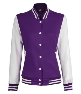 Blousons universitaires pour femmes en gros, personnalisables avec logo imprimé, en peau de mouton, respirants, style streetwear, haute qualité - Product Image 1