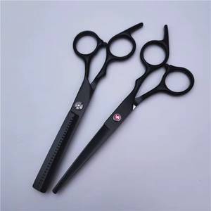 Ensemble de ciseaux de coiffure professionnels Morje Surgical, peigne, lames en acier inoxydable, pour droitiers, manche long, 28 dents, légers - Product Image 2