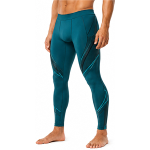 <b>Mens</b> <b>Compression</b> Pants Custom OEM ODM Gym Fitness Running <b>Leggings</b> Moisture Wicking Stretch Athletic Training Tights Wholesale - Product Image 4