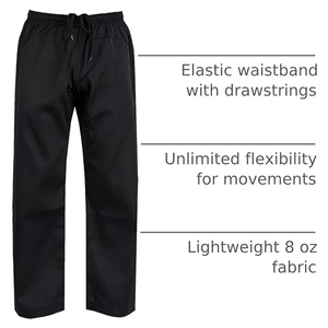 Pantalons d'arts martiaux avec logo personnalisé, vente en gros OEM, pantalons de karaté et de kung-fu, usine - Product Image 3