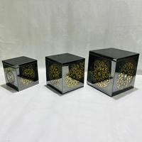 Ensemble de 3 supports décoratifs modernes en fil métallique de luxe pour buffet, centre de table de mariage, présentoir de nourriture pour hôtels et traiteurs, haute qualité