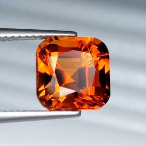 Citrine naturelle de Madeira, taille coussin, pierre précieuse en vrac, quartz jaune orangé taillé sur mesure pour la fabrication de bijoux, vente en gros - Product Image 1