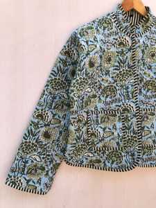 Veste sans manches style bohème avec design matelassé, veste courte, veste imprimée pour femmes, veste en coton à imprimé floral pour femmes - Product Image 6