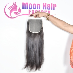 ผมแท้จากอินเดียแบบ Curly Virgin Remy ความยาว 32 นิ้ว สีดำธรรมชาติ สุขภาพดี เกล็ดผมเรียงตัวเป็นธรรมชาติ เย็บด้วยเครื่องจักรแบบ Double Weft - Product Image 2