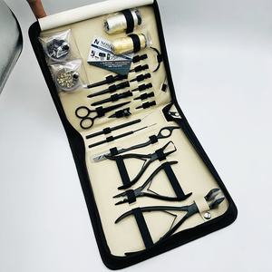 Kit de pinces d'extension de cheveux professionnelles-Logo personnalisé durable en acier inoxydable de qualité chirurgicale de précision pour un usage commercial - Product Image 5