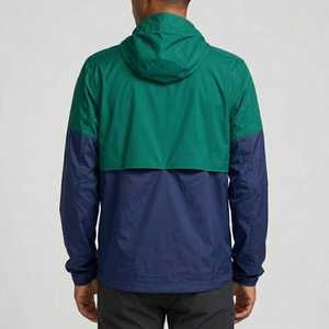 <b>Mens</b> Color Block Hooded Windbreaker <b>Jacket</b> Lightweight Zip Up Outdoor <b>Running</b> <b>Jacket</b> With Meyba Sports Branding - Product Image 2