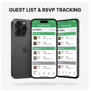 Aplicación RoyalCraft para Gestión de Eventos – Planifica Eventos, Reserva de Boletos, Lista de Invitados y Análisis de Eventos iOS/Android - Product Image 2