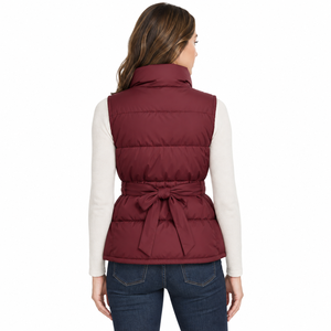 Women's Everyday Puffer <b>Vest</b> Comfortable Warm Layer Sleeveless Jacket OEM ODM Wholesale premium quality women puffer <b>vest</b> - Product Image 2