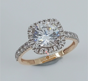 Anillo de Oro Brillante de 22 Quilates Hecho a Mano de Lujo para Mujer, Diseñado para Bodas, Compromisos, Eventos Festivos y Ocasiones Especiales - Product Image 1