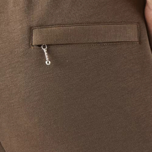 High Quality Breathable 100% Cotton Casual Wear Men <b>Trousers</b> Solid Color Mid Waist Top Selling Cheap Price for Adult - Product Image 5