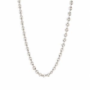 925 Sterling Silver Textured Disc Link <b>Chain</b> Necklace High Polish Minimalist Women Daily Wear Party Gift Jewelry - Product Image 3