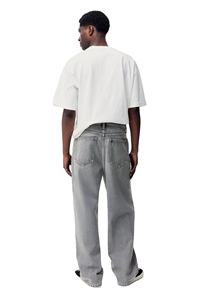 Nuevo diseño de alta calidad 100% algodón Baggy Fit Denim Grey Hombres redondeados Lag stack @ Tobillo 5-Pocket Jeans a precio de fábrica al por mayor - Product Image 3